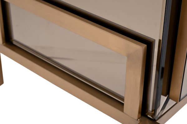 KFG170 Тумба зеркальная 2 ящика 65*45*62см — изображение 4