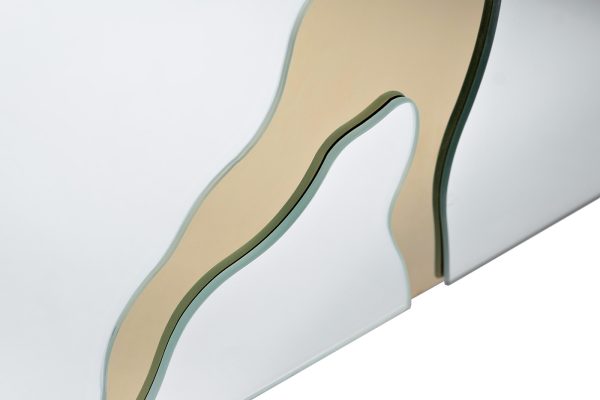 KFG199 Тумба зеркальная с золотым декором 61*42*59см — изображение 4