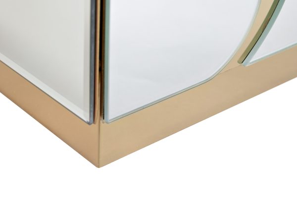 KFG199 Тумба зеркальная с золотым декором 61*42*59см — изображение 5