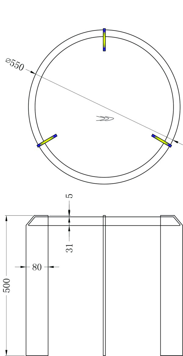 KFG202 Стол журнальный d55*50см — изображение 4
