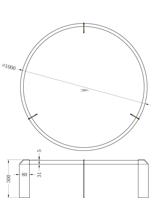 KFG203 Стол журнальный d100*30см — изображение 5