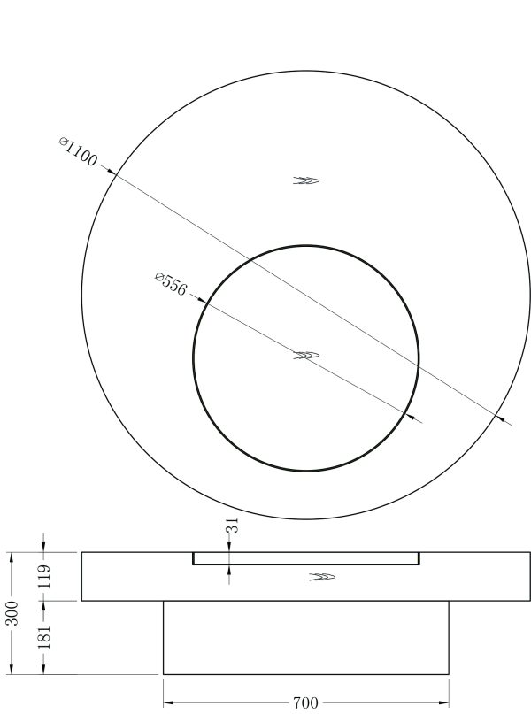 KFG204 Стол журнальный d110*30см — изображение 5