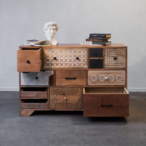 Комод из массива, ГОБИНД 12 ящиков — изображение 4