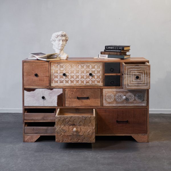 Комод из массива, ГОБИНД 12 ящиков — изображение 5