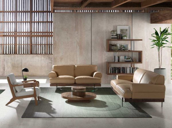 Кресло 5100/DC1580 с тканевой обивкой и деревянной конструкцией цвета ореха — изображение 2