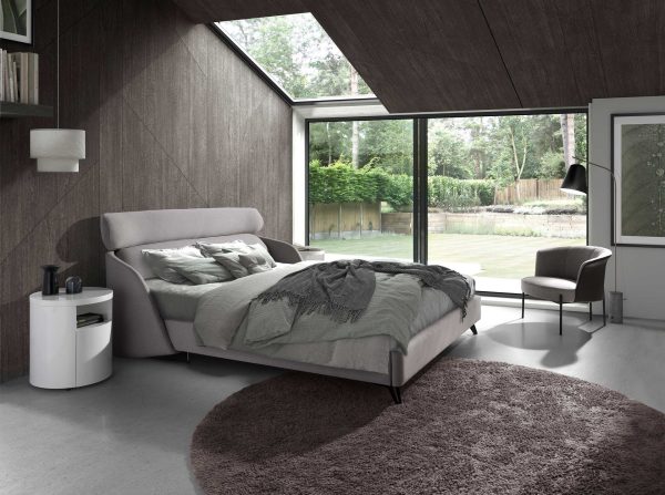 Кресло 5109/A213 серое из ткани и экокожи — изображение 4