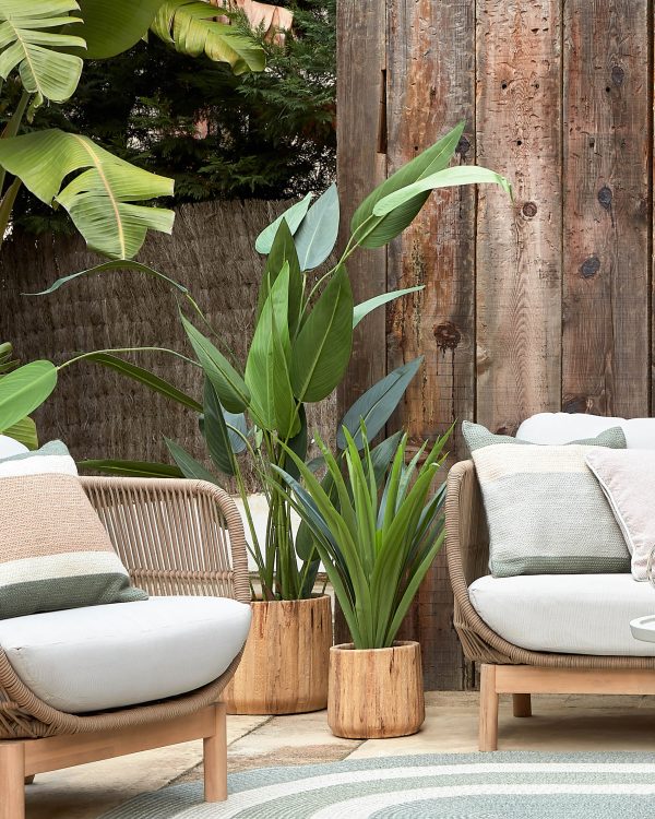 Кресло Catalina из бежевой веревки и массива акации — изображение 3