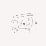 Кресло Голд бирюзовое — изображение 3