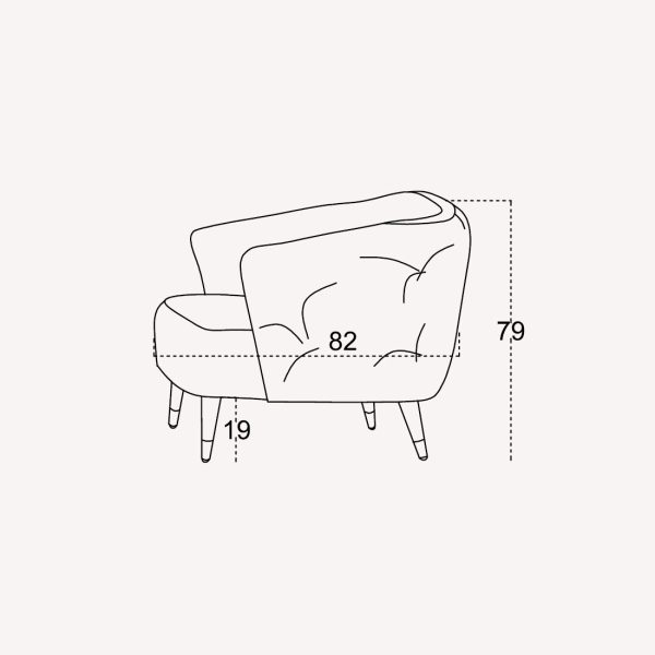 Кресло Голд синее — изображение 3
