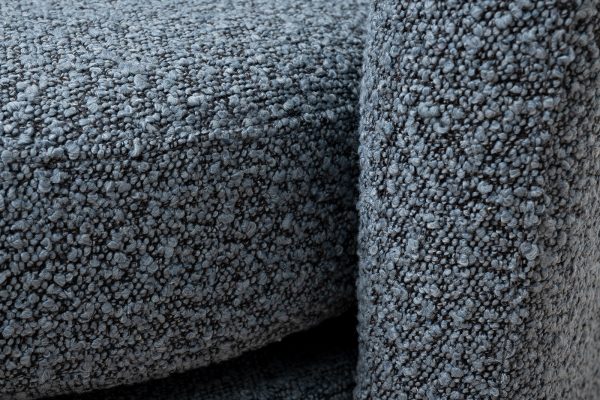 Кресло Napoli вращающееся, букле т.серое Orso Mare 76*76*76см — изображение 3