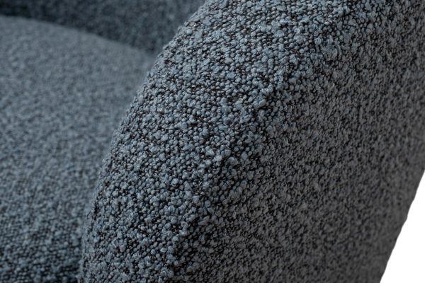 Кресло Napoli вращающееся, букле т.серое Orso Mare 76*76*76см — изображение 4
