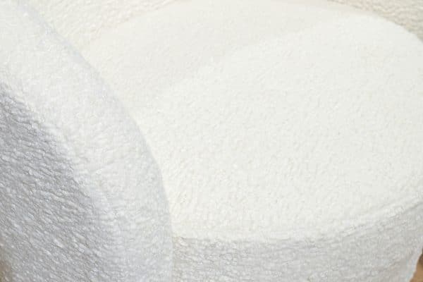 Кресло Napoli вращающееся, иск.мех кремовое Sheepskin 76*76*76см — изображение 3