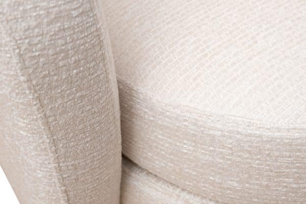 Кресло Napoli вращающееся, рогожка бежевая Koza2601-ECRU 76*76*76см — изображение 4