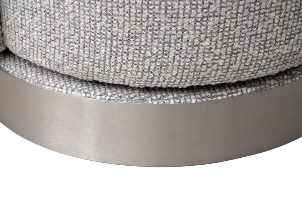 Кресло Napoli вращающееся, рогожка св.серый Santo1400-SVSER 76*76*76см — изображение 5