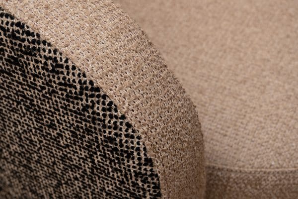 Кресло Napoli вращающееся, рогожка золото/черный Santo300-BEG+Santo302-CHZOL 76*76*76см — изображение 3