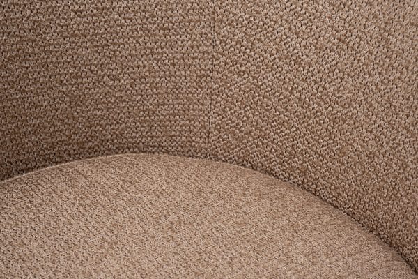 Кресло Napoli вращающееся, рогожка золото/черный Santo300-BEG+Santo302-CHZOL 76*76*76см — изображение 5