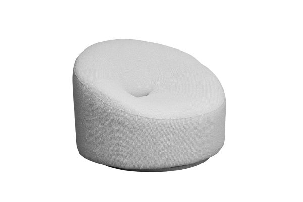 Кресло поворотное LUNA букле белый Flona SVBEG 98*90*69см — изображение 2