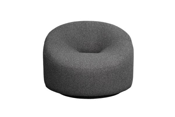 Кресло поворотное LUNA букле серый Flona SER 98*90*69см