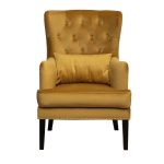 Кресло Rimini велюр горчичный Colton 022-ORANG 74*84*104см с подушкой