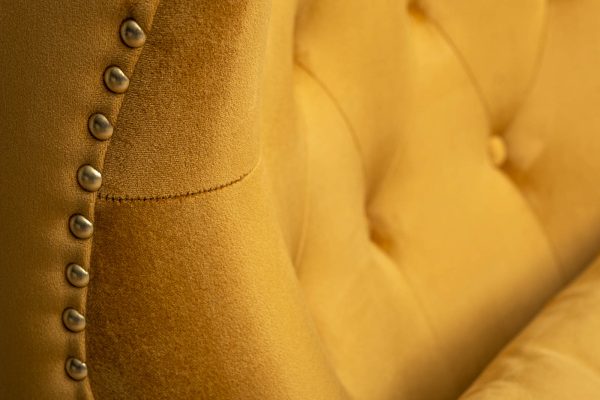 Кресло Rimini велюр горчичный Colton 022-ORANG 74*84*104см с подушкой — изображение 4