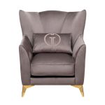 Кресло Siena велюр серый Colt017 17 83*82*93см