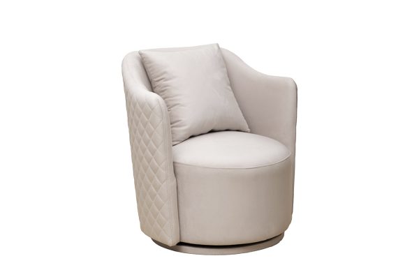Кресло Verona Basic вращающееся велюр беж. Colt002-BEG 70*77*80см — изображение 2