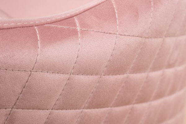 Кресло Verona/VD вращающееся, велюр розовый Colt007-ROS/хром 70*77*80см — изображение 4