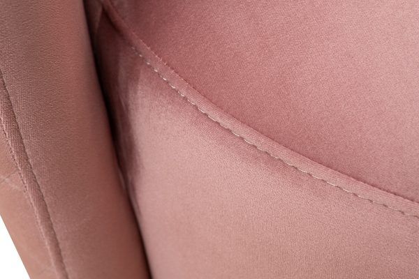 Кресло Verona/VD вращающееся, велюр розовый Colt007-ROS/хром 70*77*80см — изображение 5