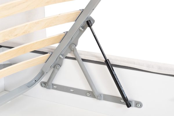 Кровать Como c подъем.мех. шенилл белый  Miss01 270*240*110 — изображение 5