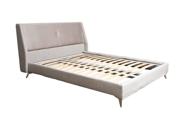 Кровать Michelle без под.мех. серый Norton SER+Mocka43 183*230*99см — изображение 2