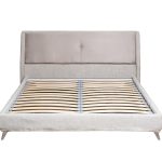 Кровать Michelle без под.мех. серый Norton SER+Mocka43 183*230*99см