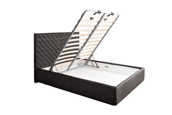 Кровать Milano Basic c подъем.мех.велюр серый Colt1003 173*220*125 — изображение 3