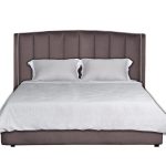 Кровать Odry c подъем.мех. велюр лилово-серый Vel19 186*220*120