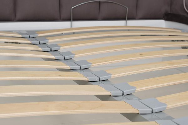 Кровать Odry c подъем.мех. велюр лилово-серый Vel19 186*220*120 — изображение 5