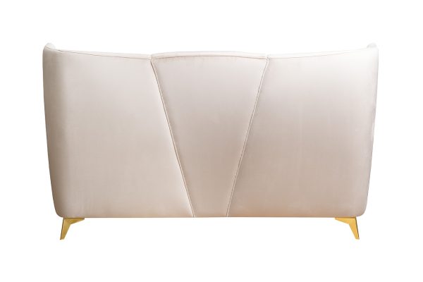 Кровать Siena без мех.велюр бежевый Colt002 199*222*116см — изображение 3