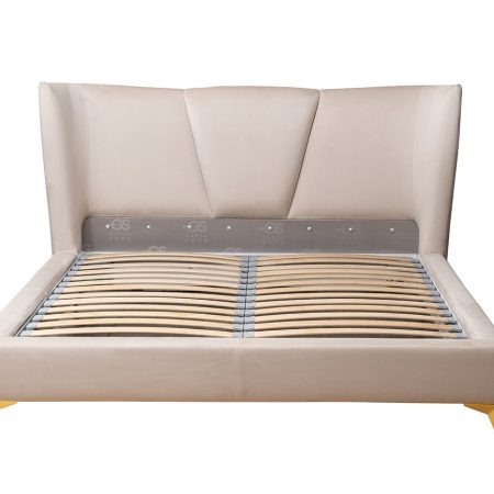 Кровать Siena без мех.велюр бежевый Colt002 199*222*116см