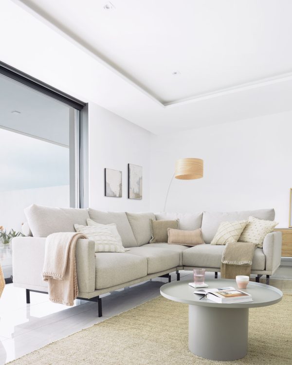 Круглый журнальный столик Fleksa из серого металла Ø 72 см — изображение 2