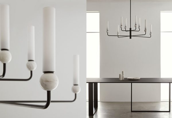 Люстра Delie 8L золотой металл - черный мрамор — изображение 2