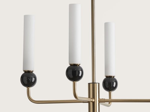 Люстра Delie 8L золотой металл - черный мрамор — изображение 3