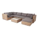 "Лунго" трансформирующаяся лаунж-зона из искусственного ротанга (гиацинт)