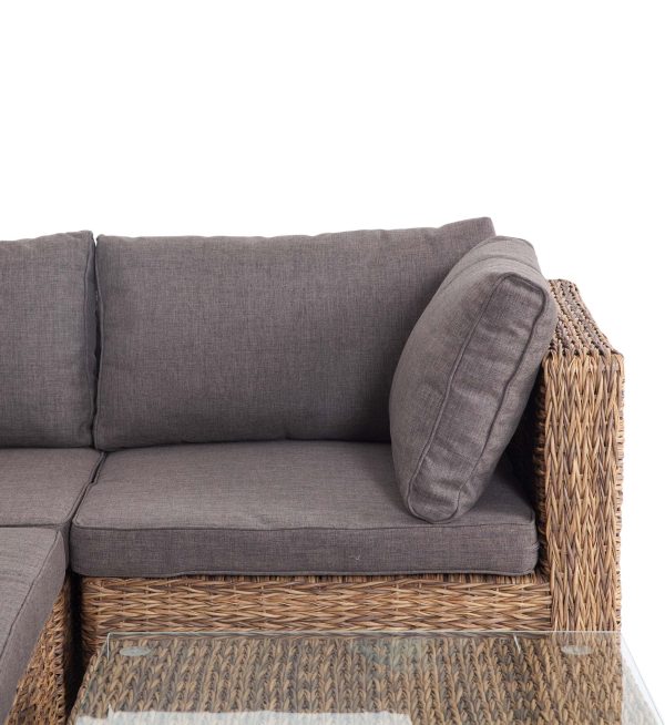 "Лунго" трансформирующаяся лаунж-зона из искусственного ротанга (гиацинт), цвет соломенный — изображение 3