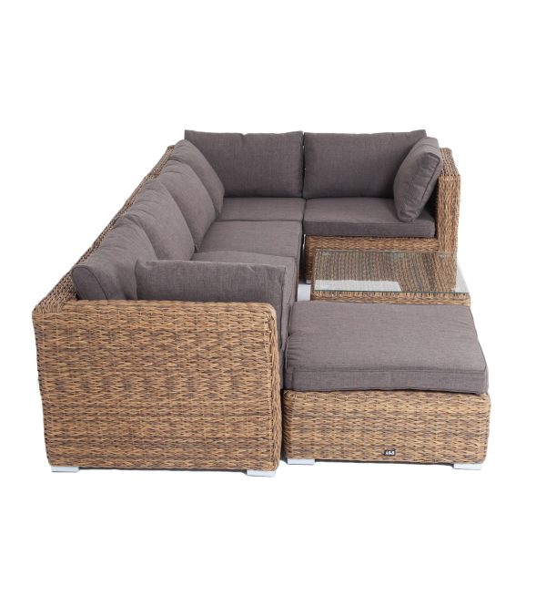 "Лунго" трансформирующаяся лаунж-зона из искусственного ротанга (гиацинт), цвет соломенный — изображение 4