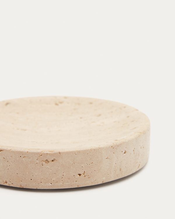 Macre Мыльница из бежевого травертина — изображение 4