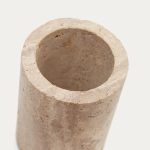 Macre Подставка для зубных щеток из бежевого травертина