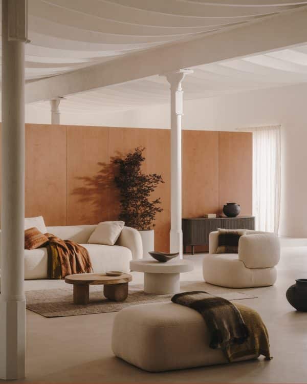 Martina Кресло из необработанной ткани букле — изображение 4