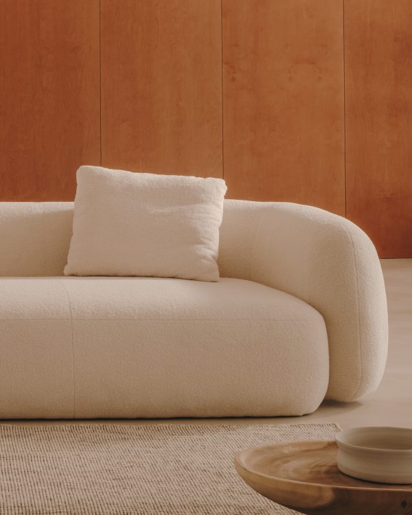 Martina Подушка из необработанной ткани букле 47 x 36 см — изображение 4