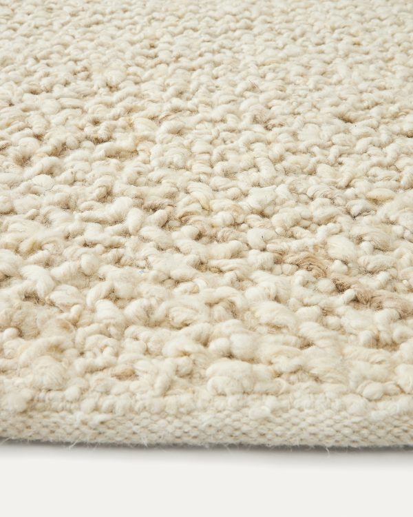 Miray Ковер белый шерстяной 160 x 230 см — изображение 3