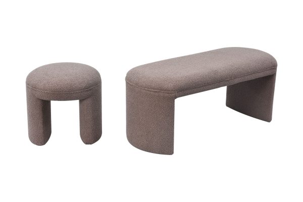 N-55700 Банкетка TEDDY серая 108*43*45см — изображение 3