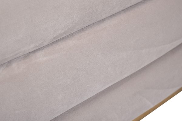 N-BANK-547 SER Банкетка велюр серый 112*42*44см для хранения — изображение 5