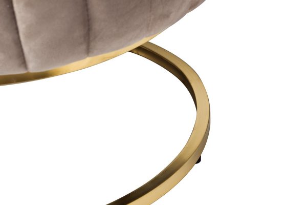 N-BH2009 BG BR Банкетка велюр серо-беж, метал.основ.135*54*45см — изображение 4